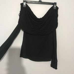 Forever 21 Off the Shoulder Black Top